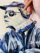 Load image into Gallery viewer, PAWS UP!! custom pet portrait