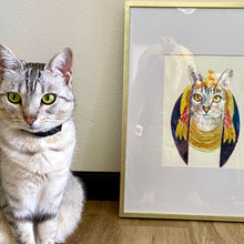 Load image into Gallery viewer, FROM THE DOGHOUSE custom pet portrait