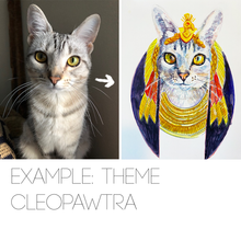 Load image into Gallery viewer, FROM THE DOGHOUSE custom pet portrait