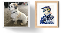 Load image into Gallery viewer, PAWS UP!! custom pet portrait